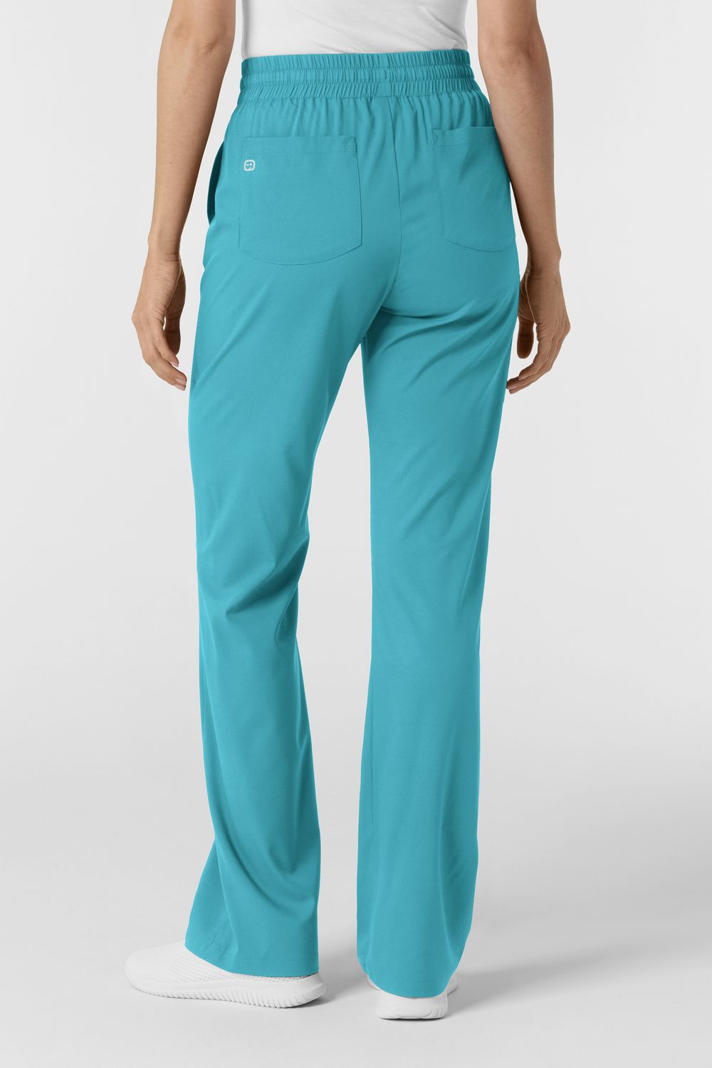 Pantalone donna 5251 svasato teal blue