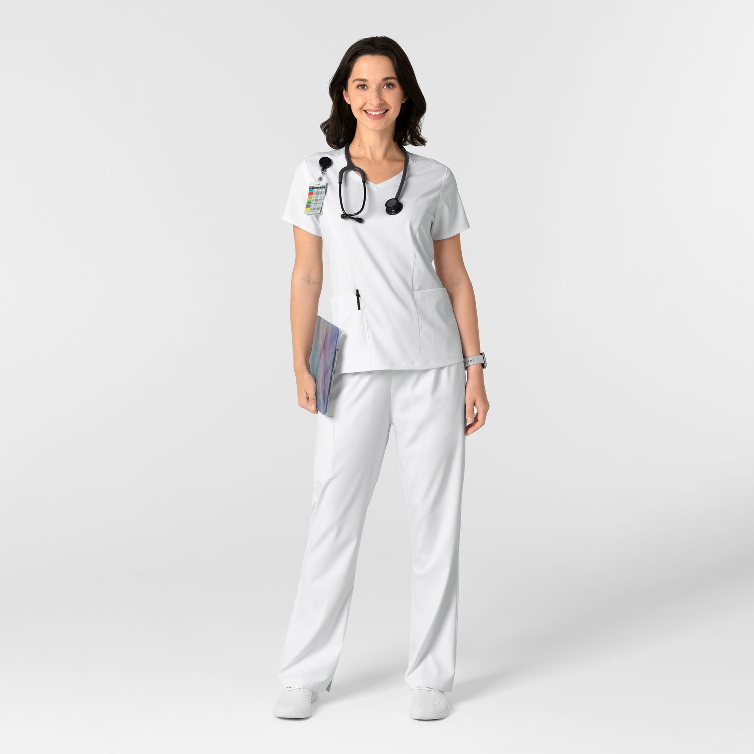 Pantalone donna 5251 svasato white