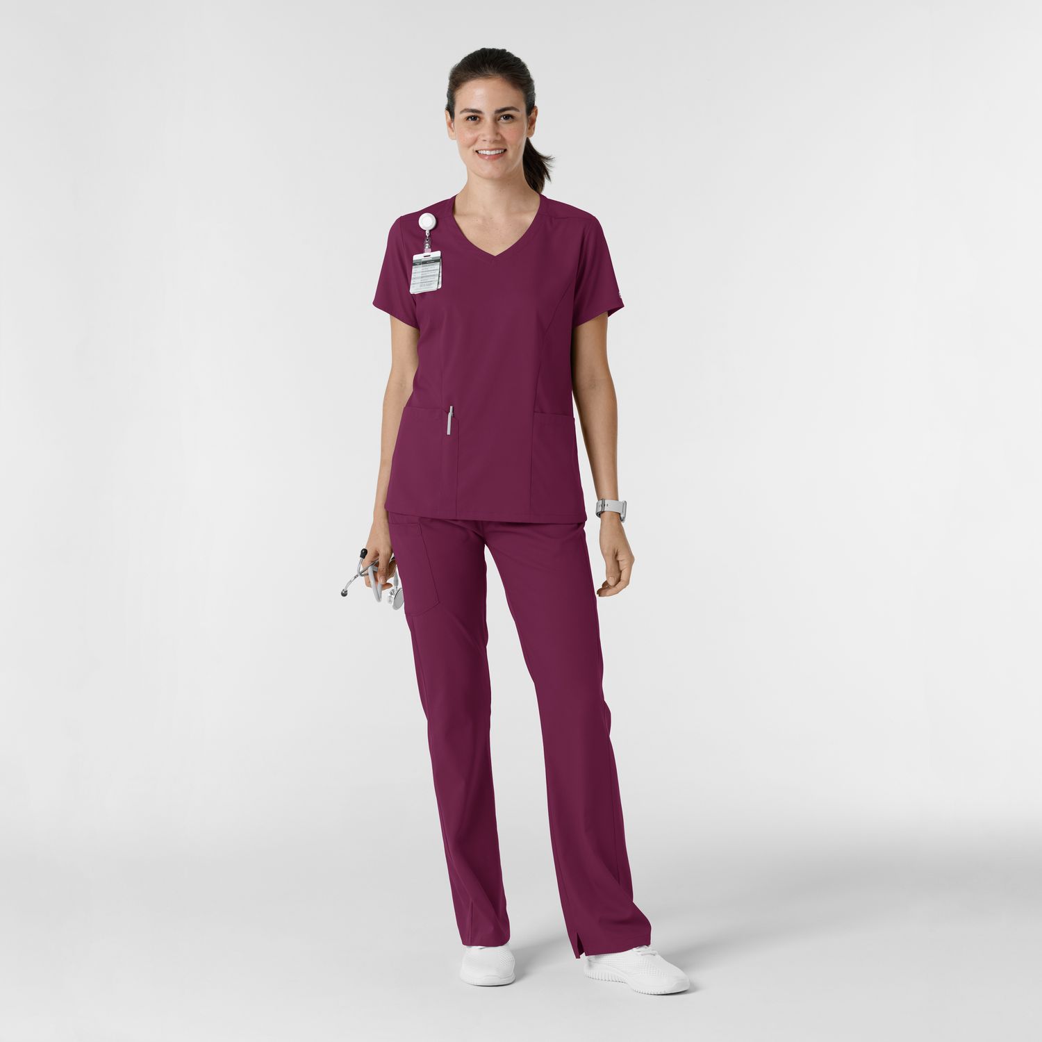 Pantalone donna 5251 svasato wine