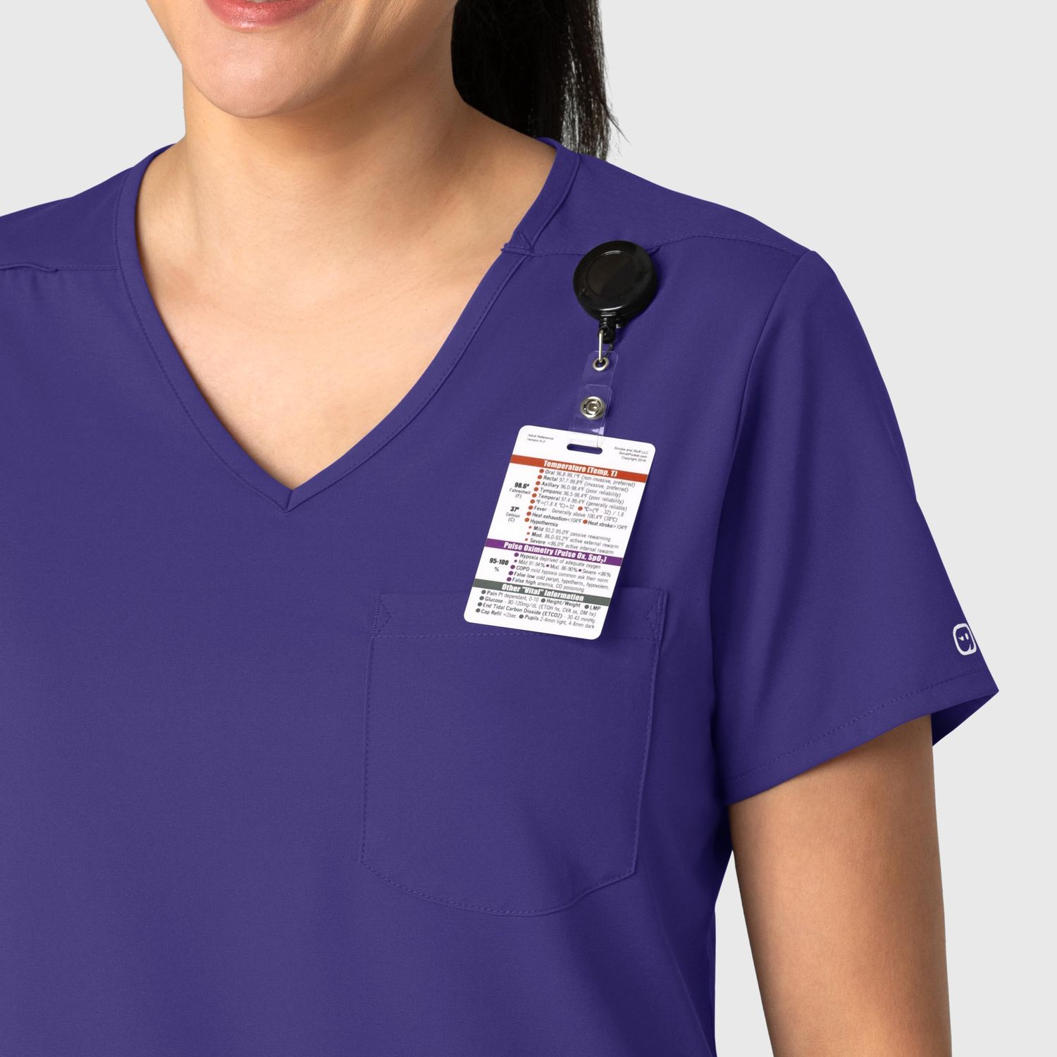 Casacca donna 6151 scollo a V grape