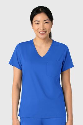 Casacca donna 6151 scollo a V royal blue