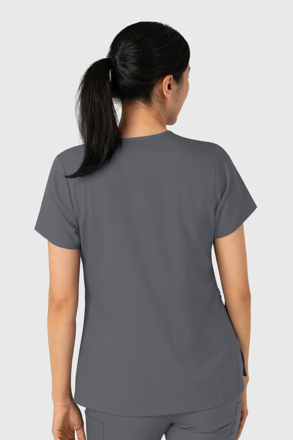 Casacca donna 6151 scollo a V pewter