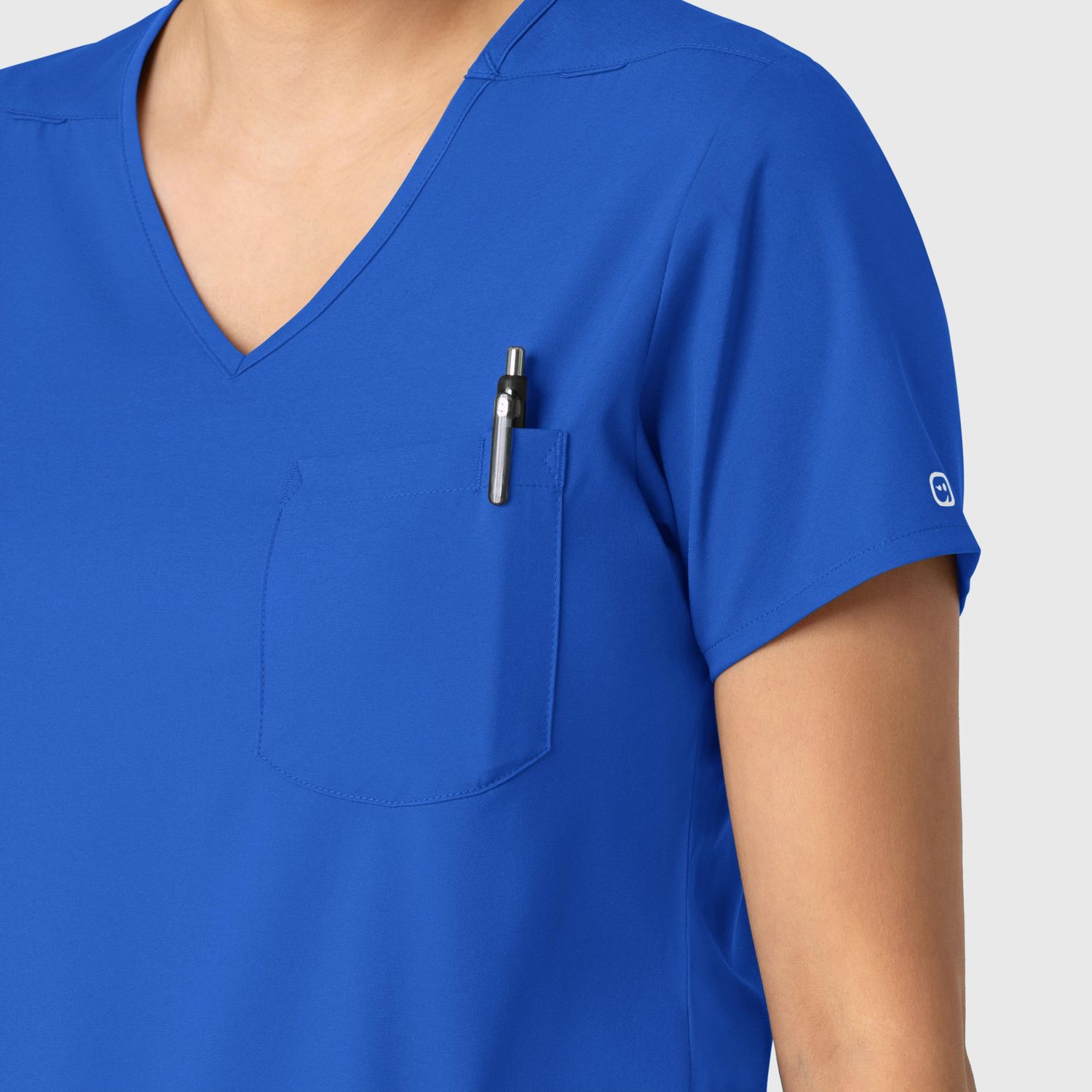 Casacca donna 6151 scollo a V royal blue