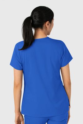 Casacca donna 6151 scollo a V royal blue