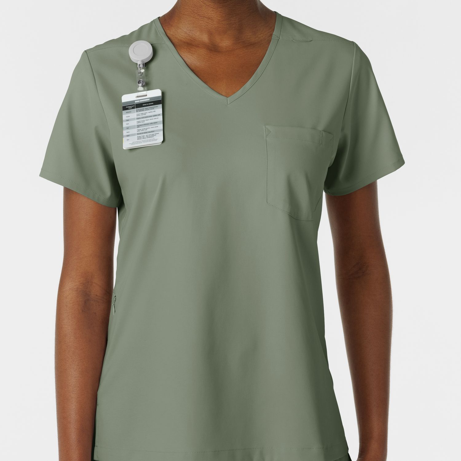 Casacca donna 6151 scollo a V sage