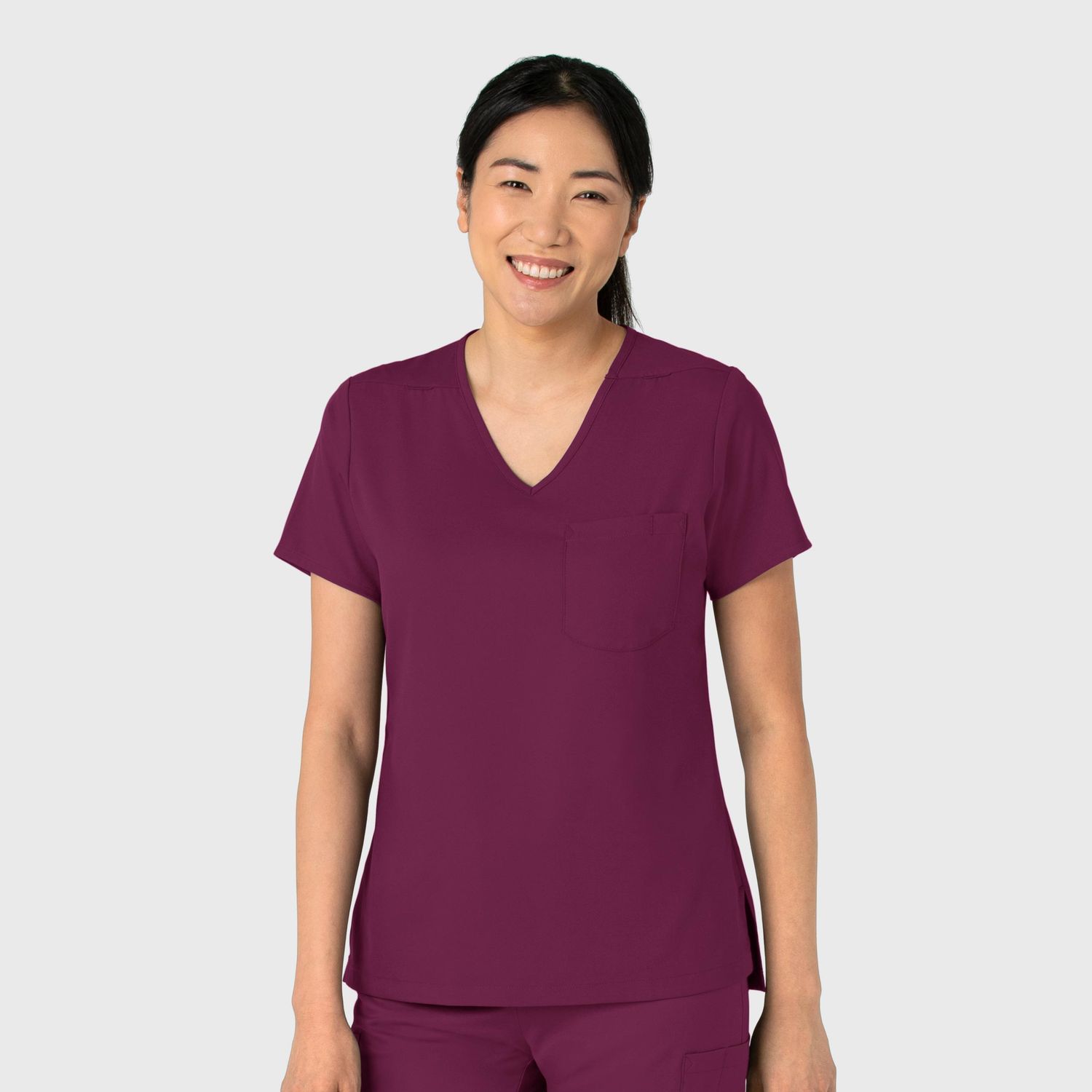 Casacca donna 6151 scollo a V wine