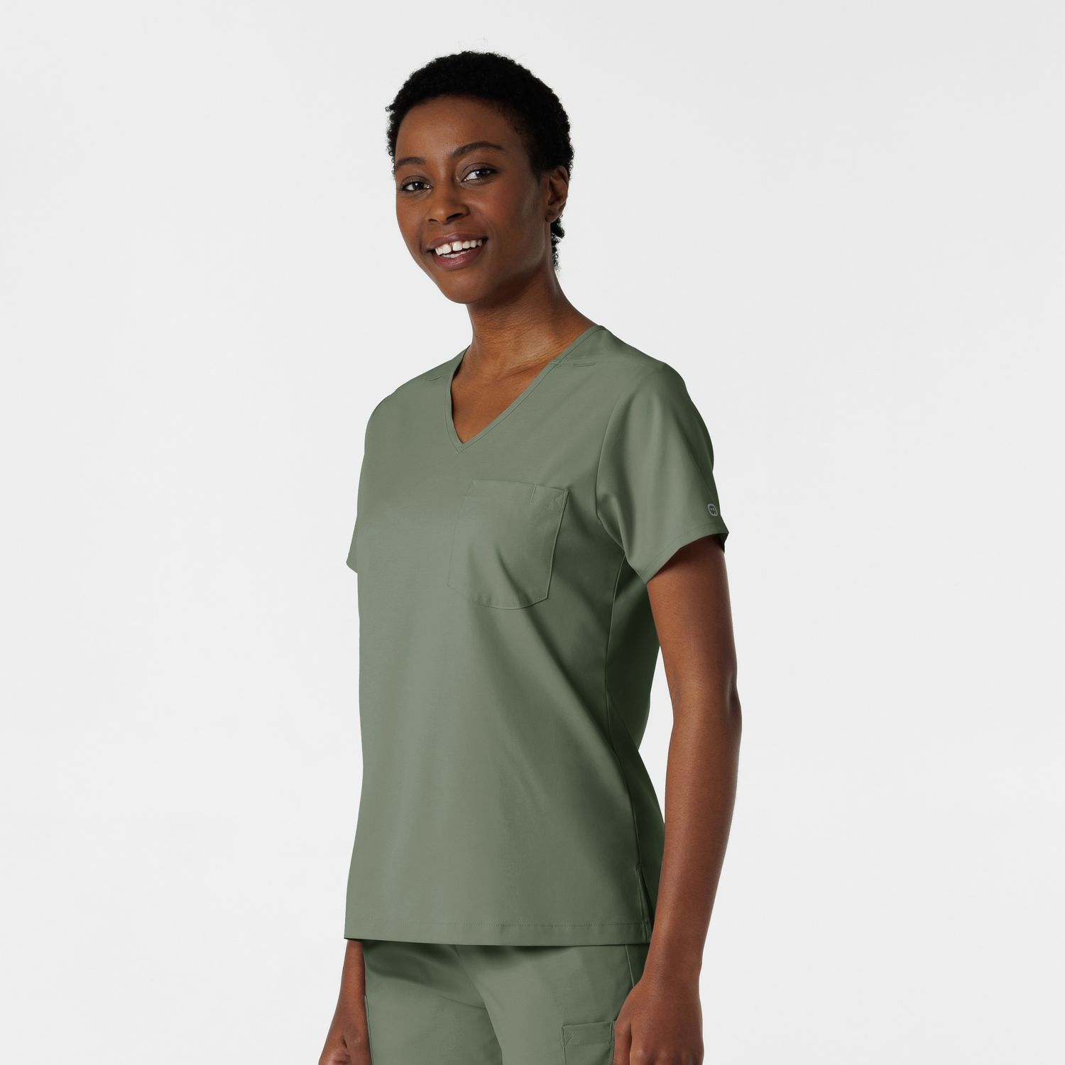 Casacca donna 6151 scollo a V sage