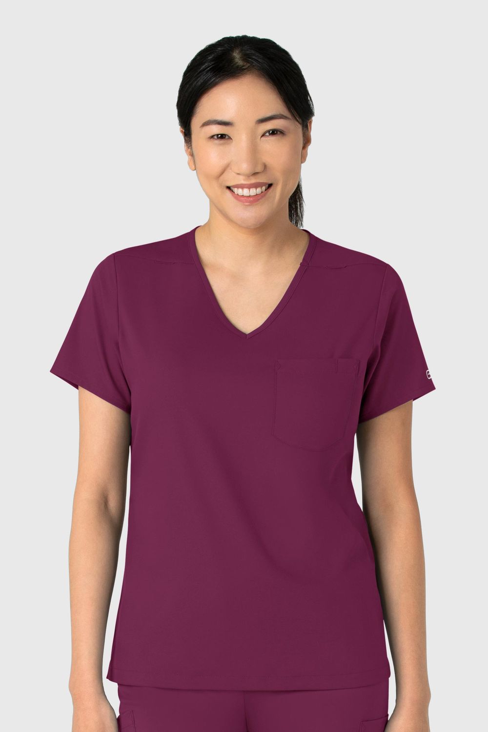 Casacca donna 6151 scollo a V wine