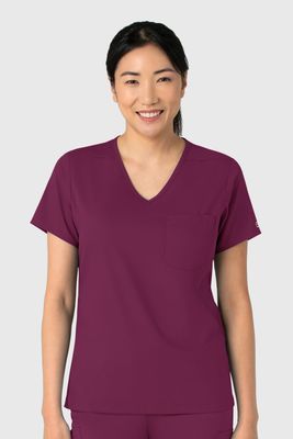 Casacca donna 6151 scollo a V wine