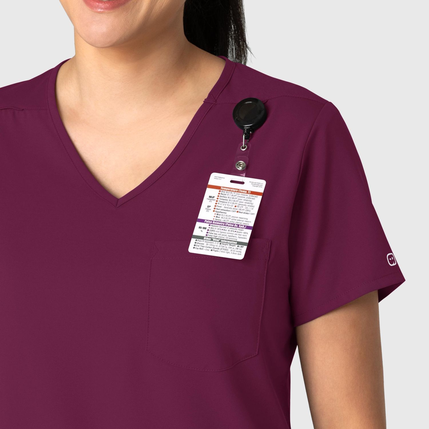 Casacca donna 6151 scollo a V wine