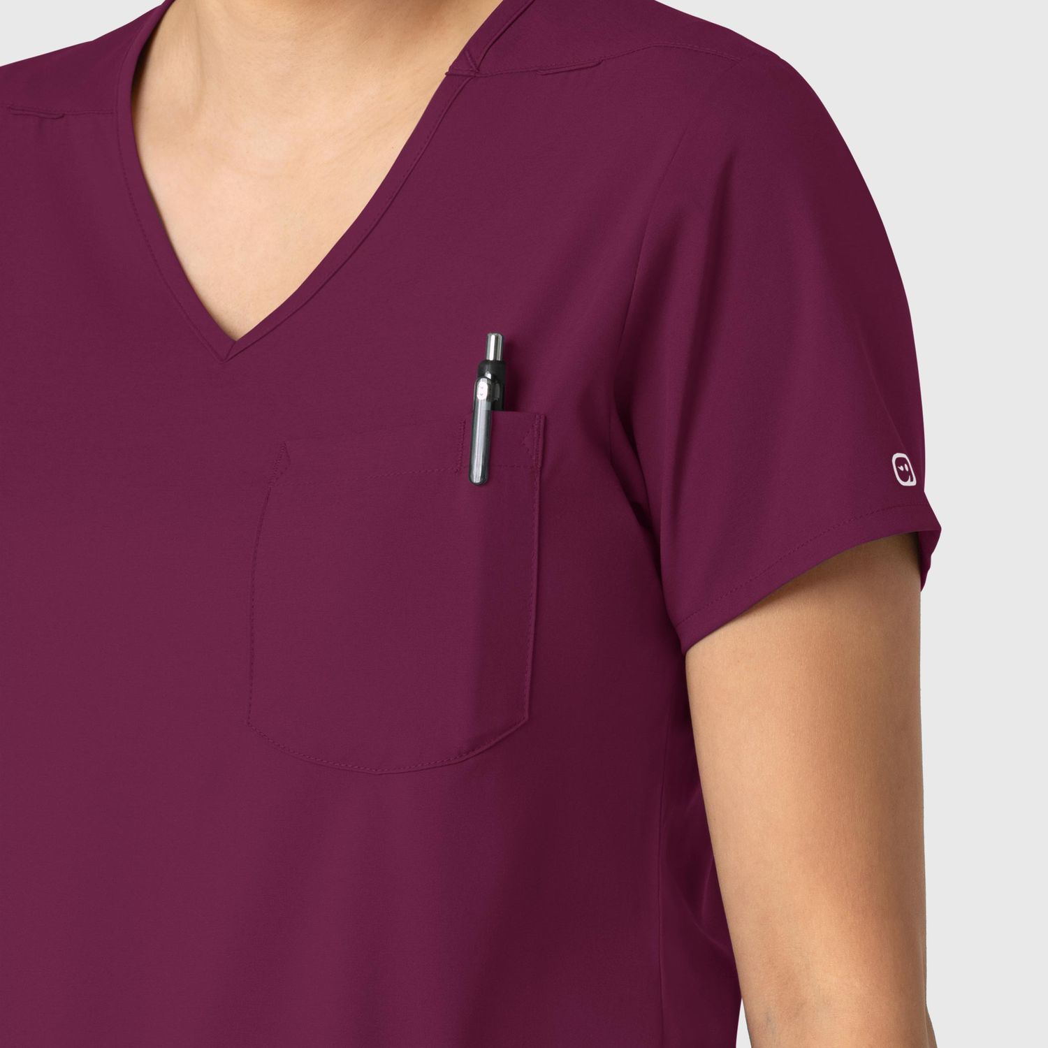 Casacca donna 6151 scollo a V wine
