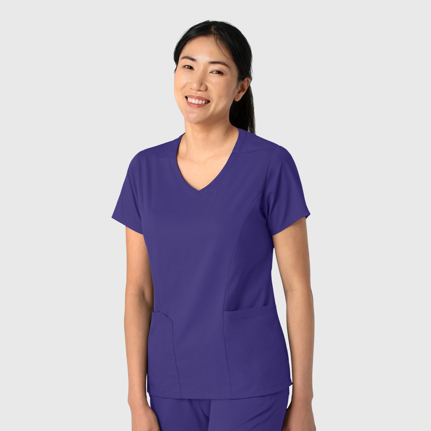 Casacca donna 6251 scollo a V grape