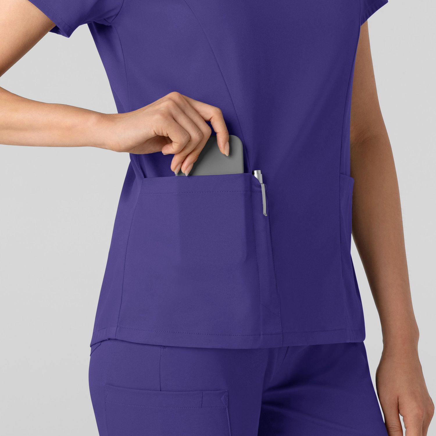Casacca donna 6251 scollo a V grape