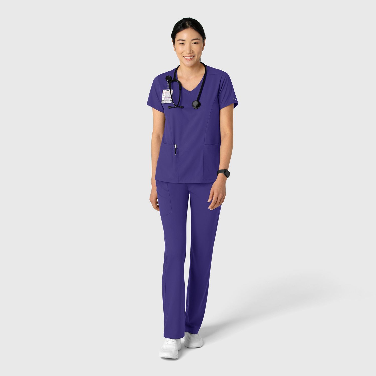 Casacca donna 6251 scollo a V grape