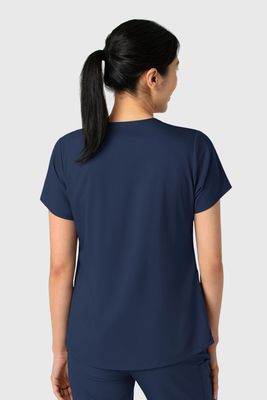 Casacca donna 6251 scollo a V navy blue