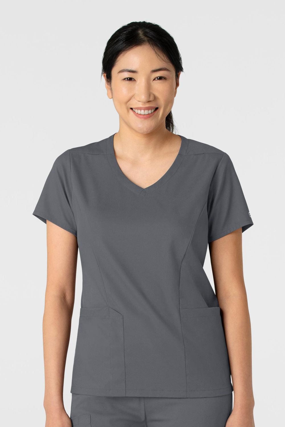 Casacca donna 6251 scollo a V pewter