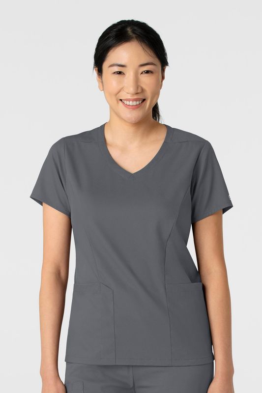 Casacca donna 6251 scollo a V pewter