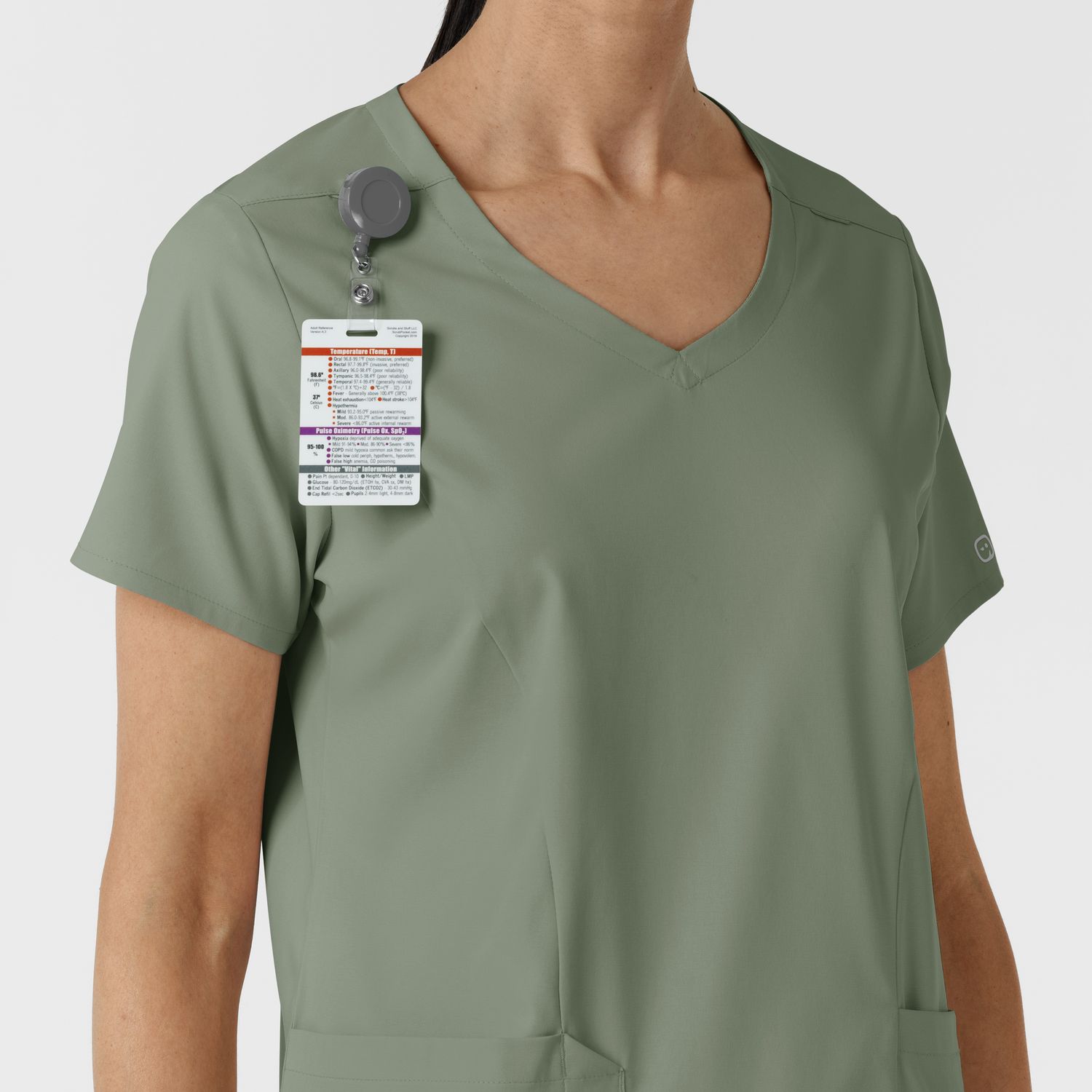 Casacca donna 6251 scollo a V sage