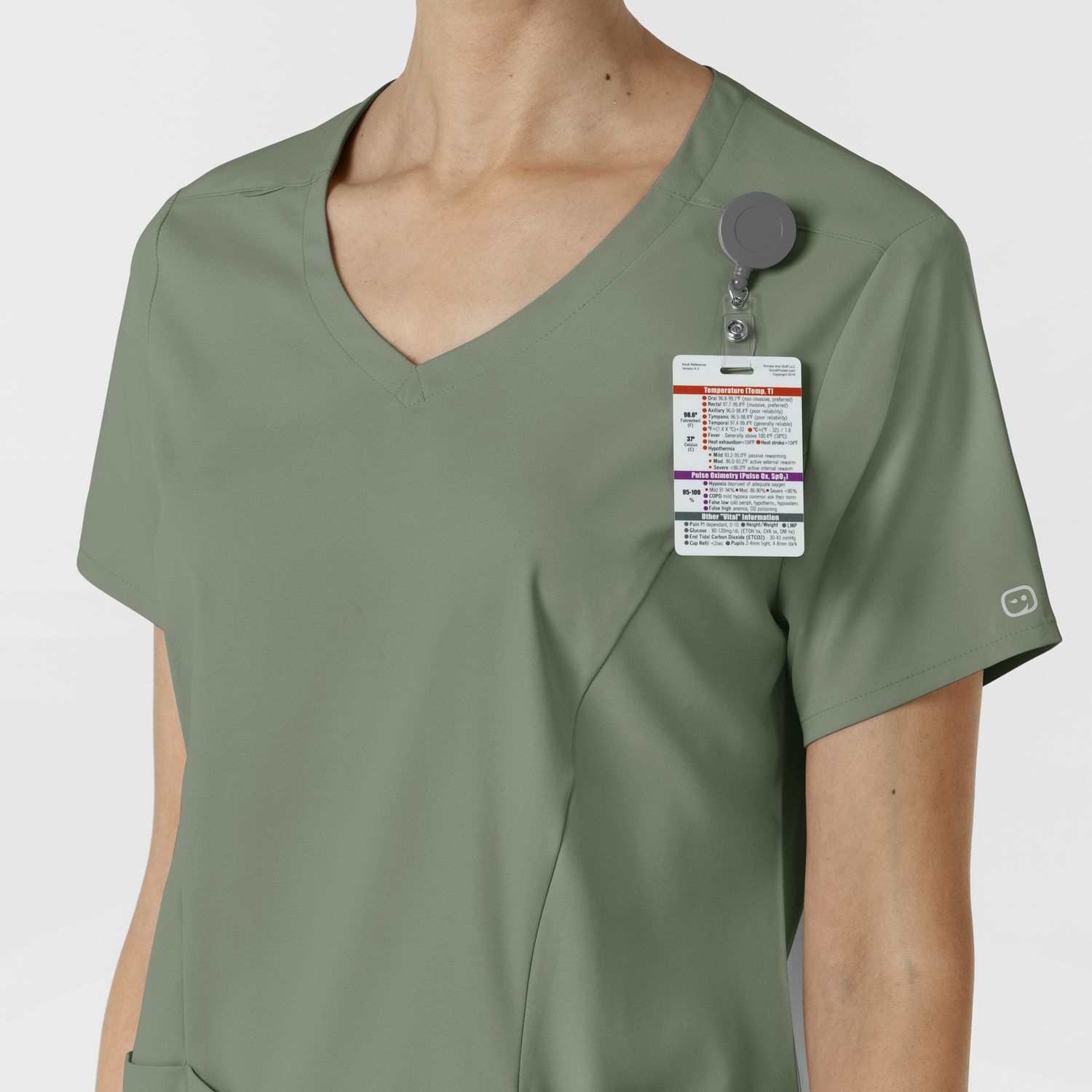 Casacca donna 6251 scollo a V sage