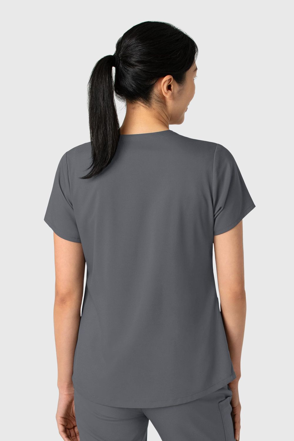 Casacca donna 6251 scollo a V pewter