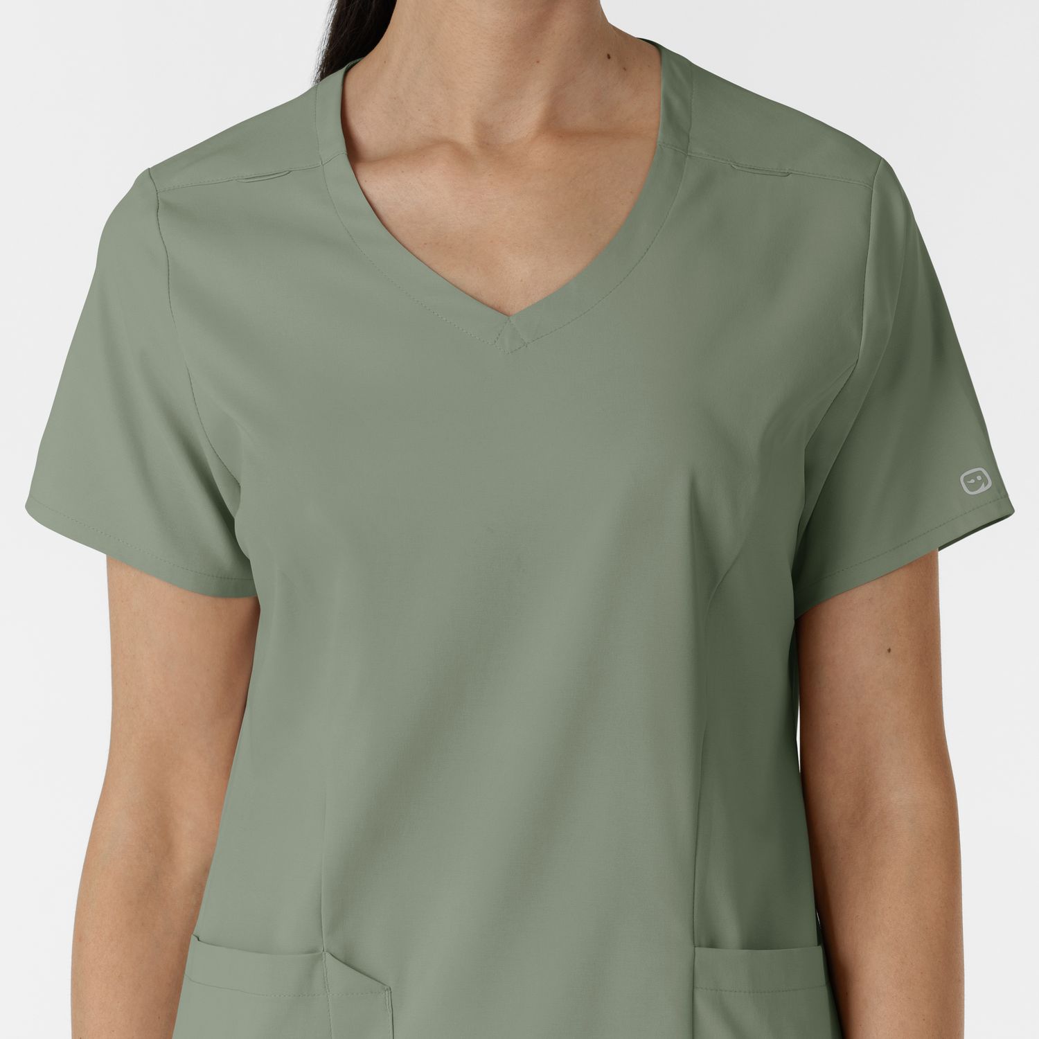 Casacca donna 6251 scollo a V sage
