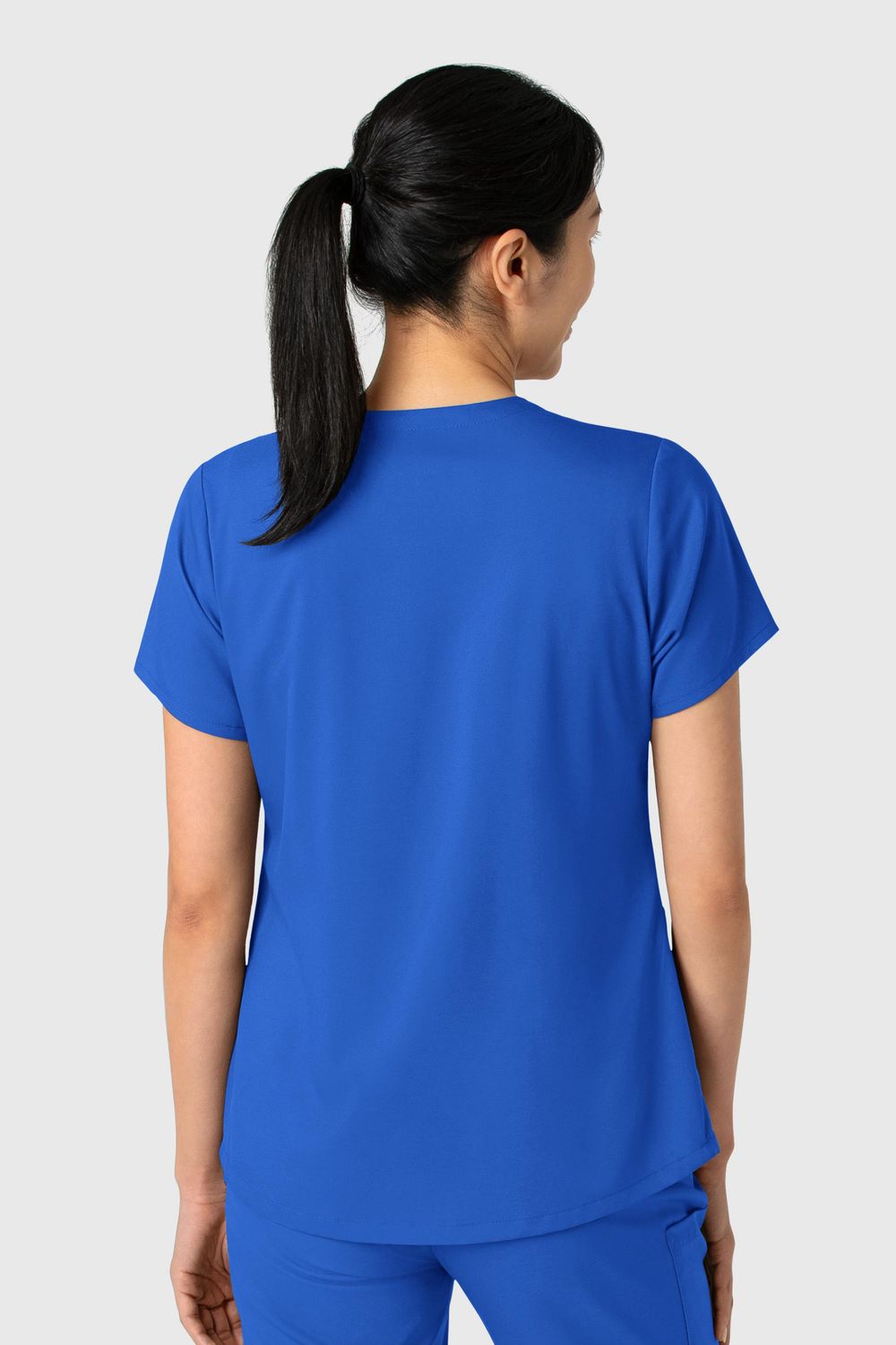 Casacca donna 6251 scollo a V royal blue