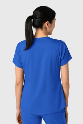 Casacca donna 6251 scollo a V royal blue