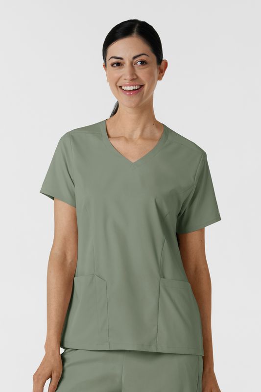 Casacca donna 6251 scollo a V sage