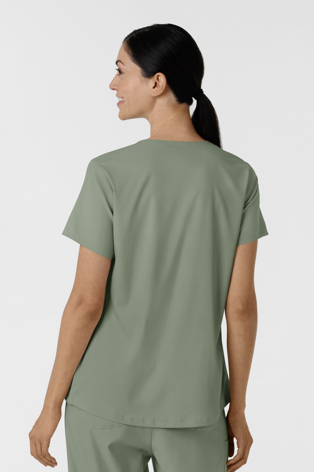 Casacca donna 6251 scollo a V sage