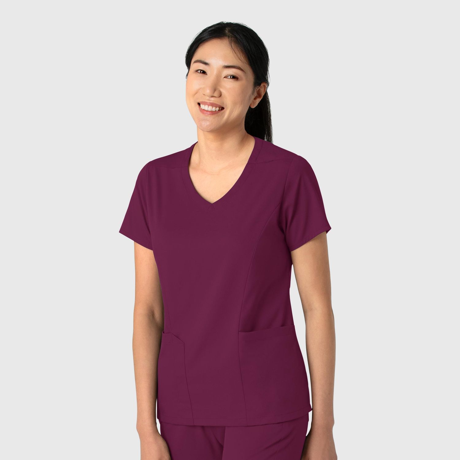 Casacca donna 6251 scollo a V wine