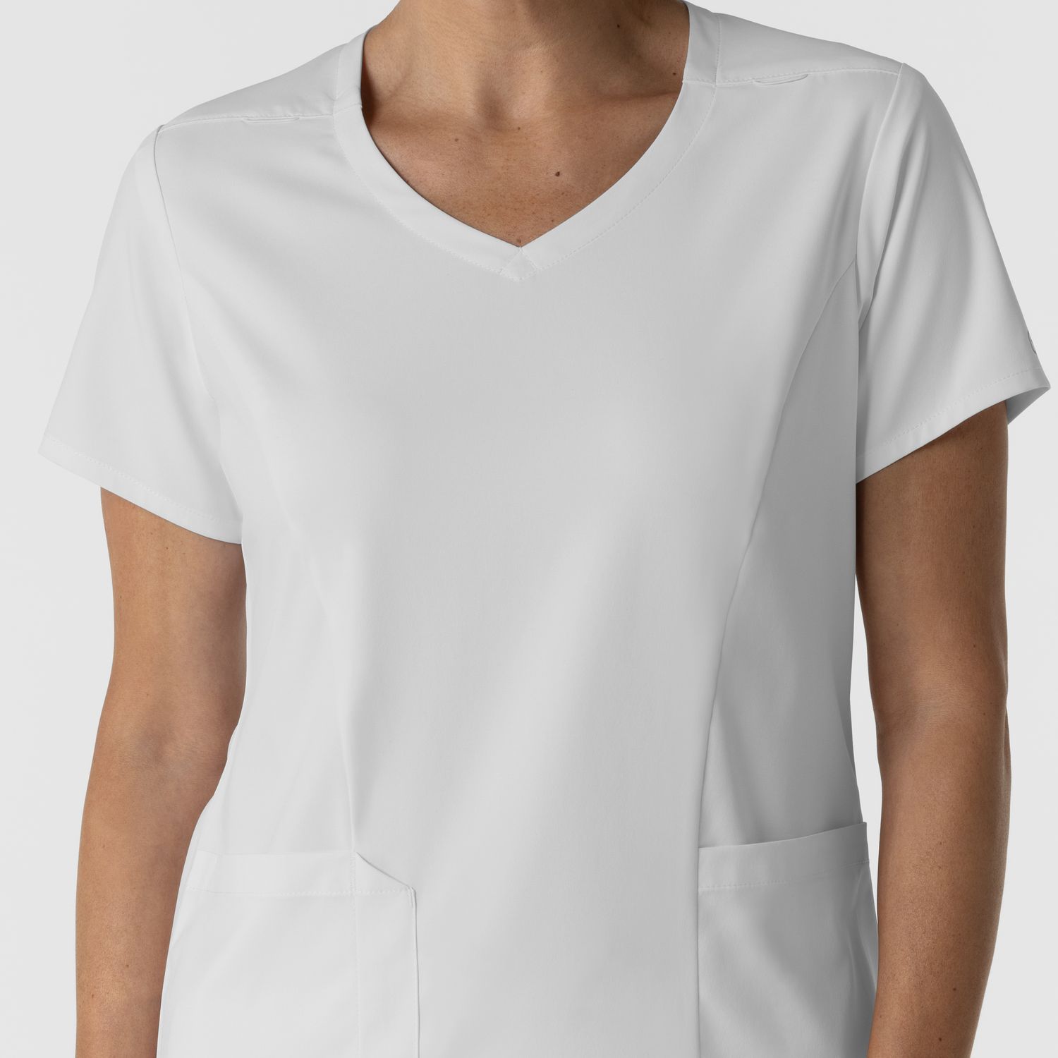 Casacca donna 6251 scollo a V white