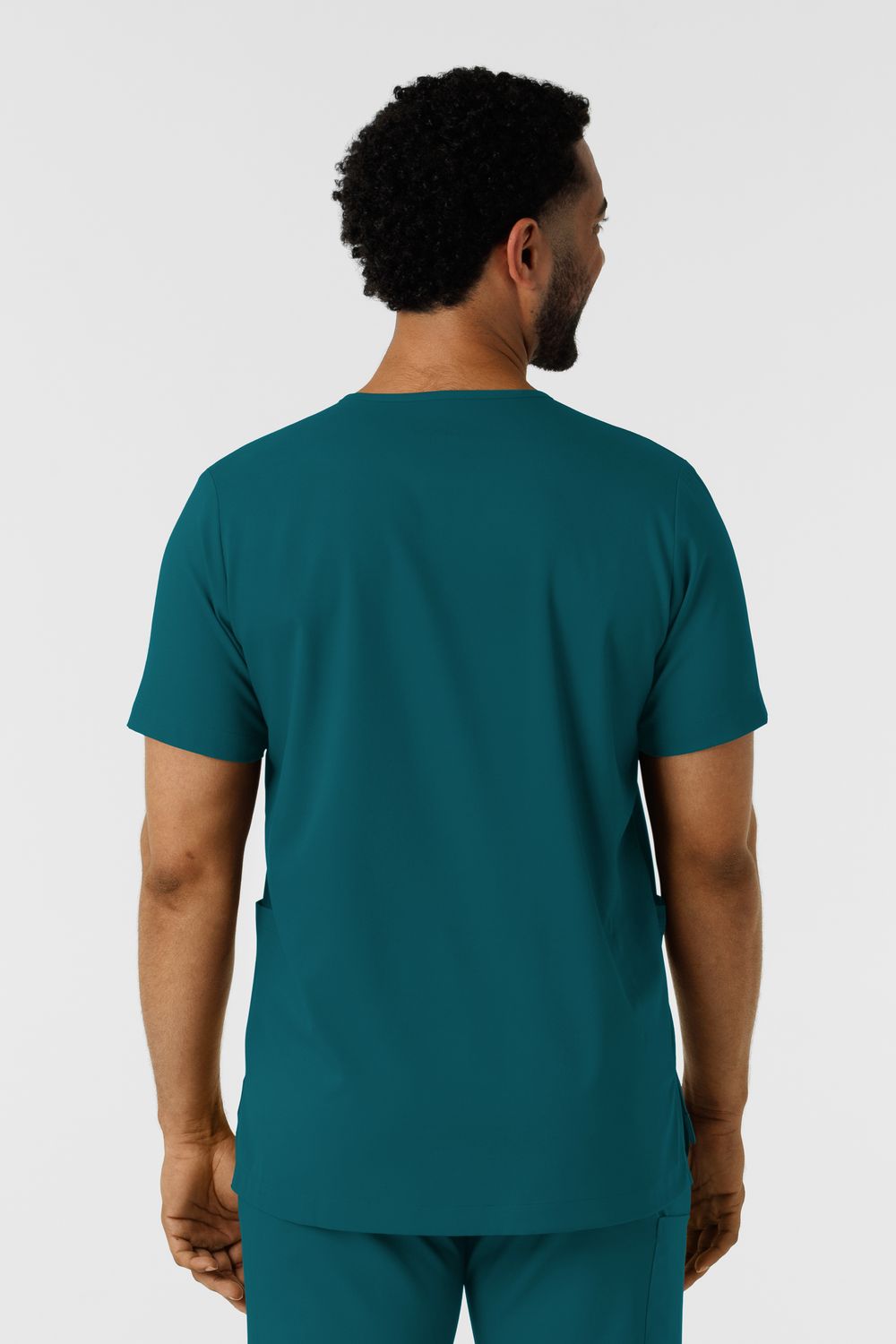Casacca uomo 6351 scollo a V caribbean blue