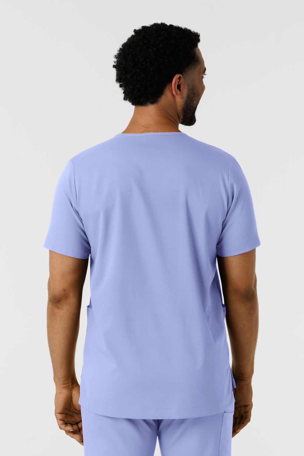 Casacca uomo 6351 scollo a V ceil blue