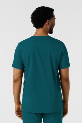 Casacca uomo 6351 scollo a V caribbean blue