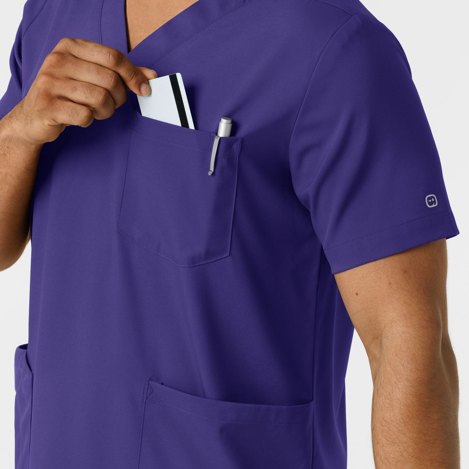 Casacca uomo 6351 scollo a V grape