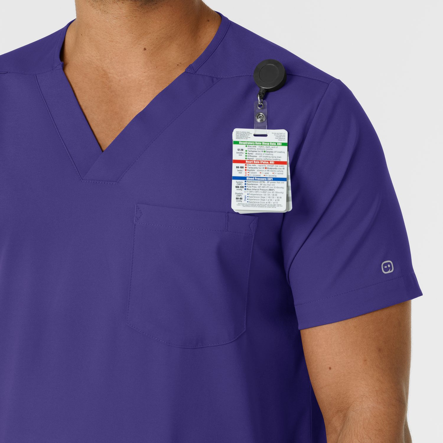 Casacca uomo 6351 scollo a V grape