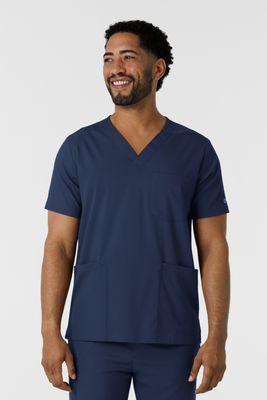 Casacca uomo 6351 scollo a V navy blue