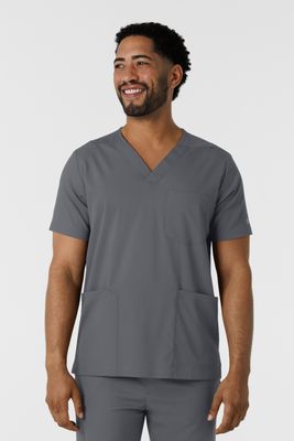 Casacca uomo 6351 scollo a V pewter