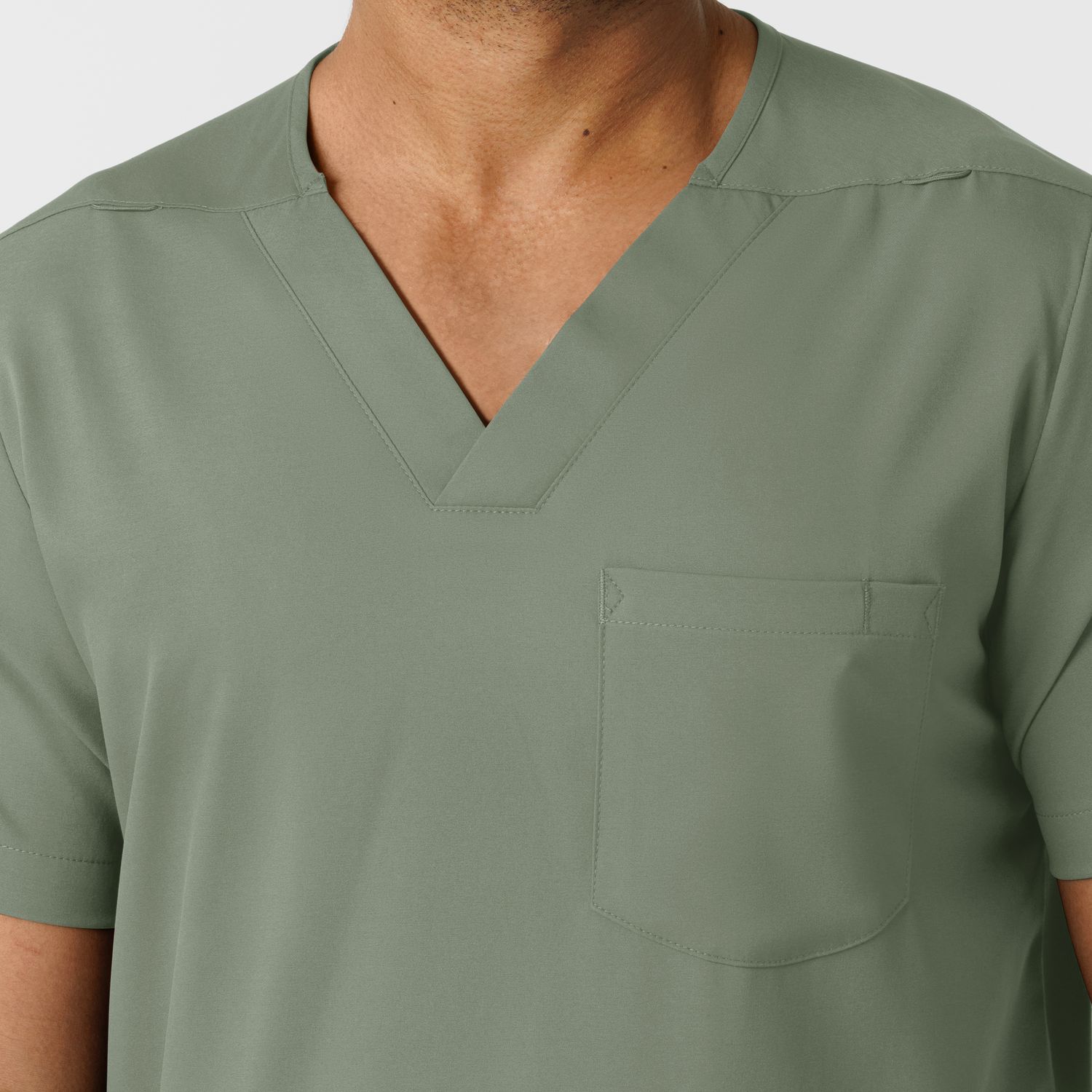 Casacca uomo 6351 scollo a V sage