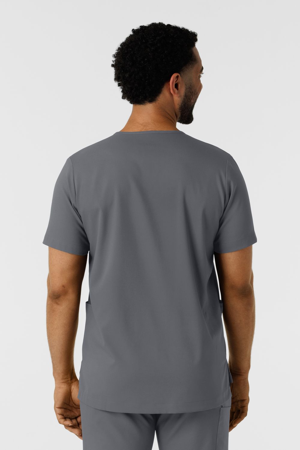 Casacca uomo 6351 scollo a V pewter