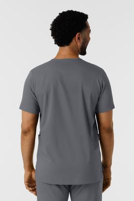 Casacca uomo 6351 scollo a V pewter