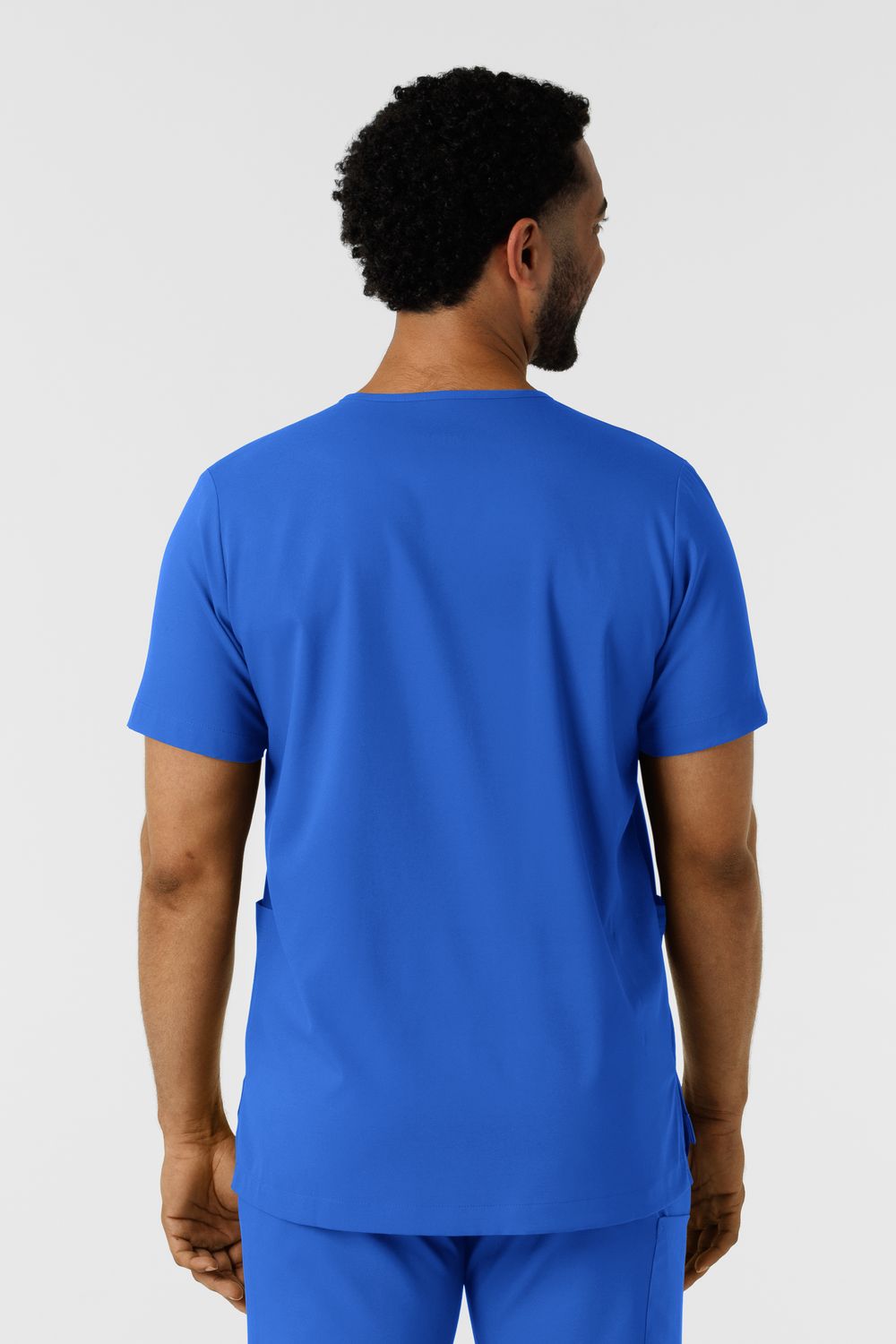Casacca uomo 6351 scollo a V royal blue