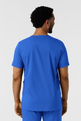 Casacca uomo 6351 scollo a V royal blue