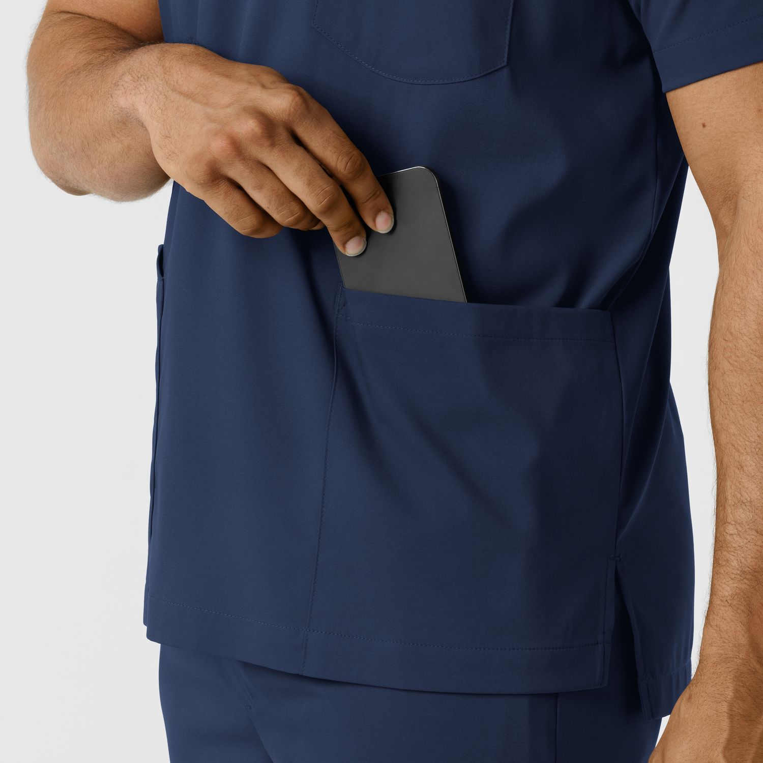 Casacca uomo 6351 scollo a V navy blue