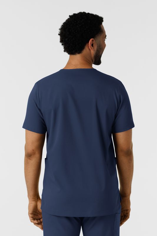 Casacca uomo 6351 scollo a V navy blue