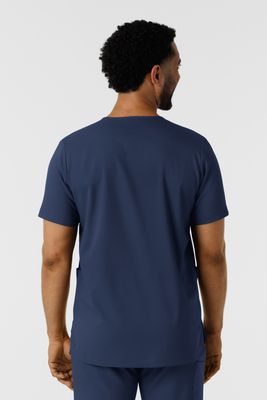 Casacca uomo 6351 scollo a V navy blue