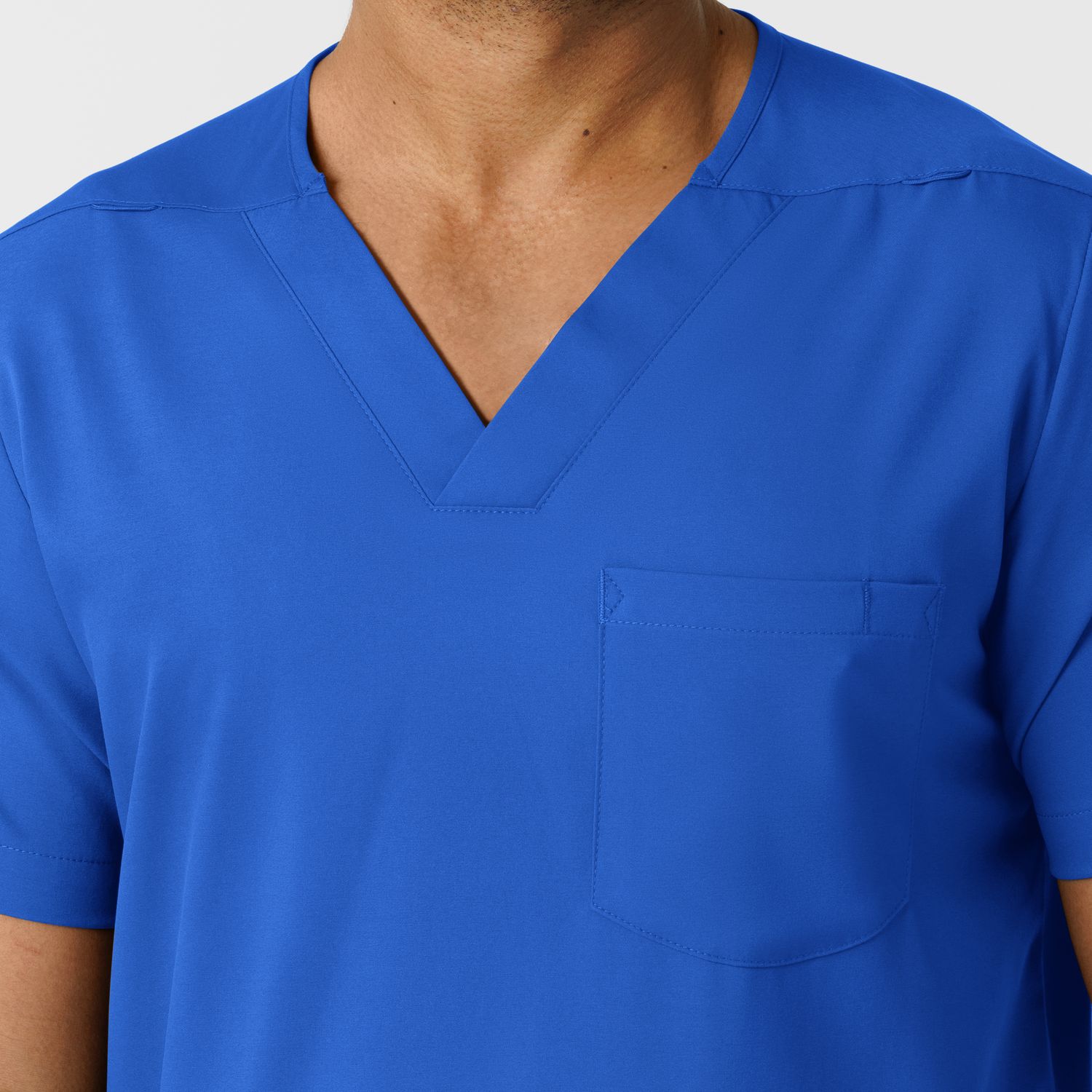 Casacca uomo 6351 scollo a V royal blue