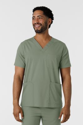 Casacca uomo 6351 scollo a V sage