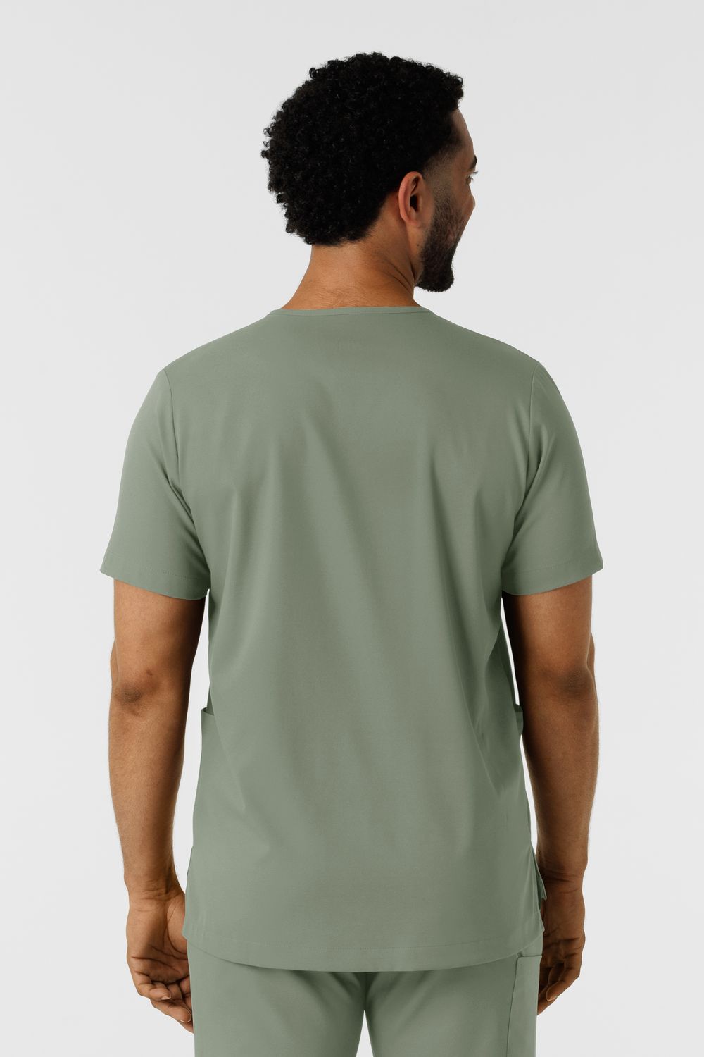 Casacca uomo 6351 scollo a V sage