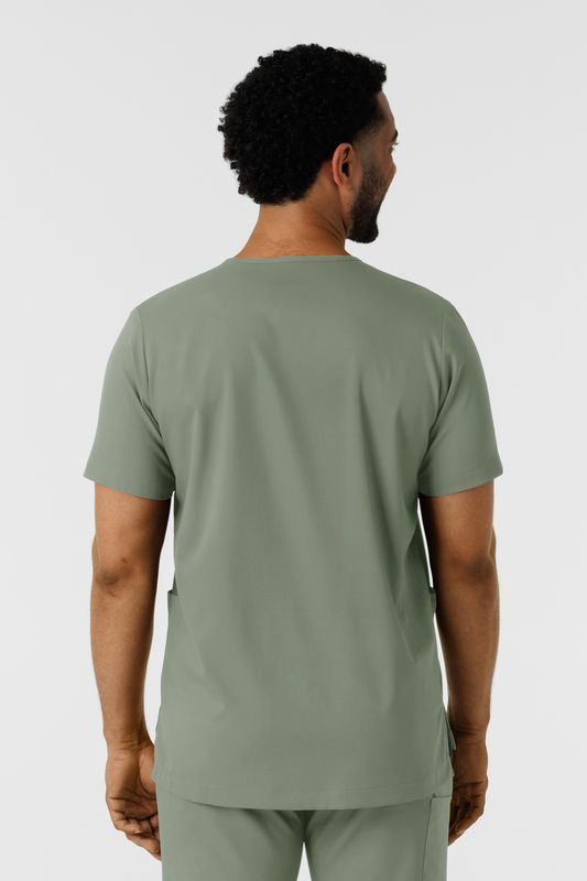 Casacca uomo 6351 scollo a V sage